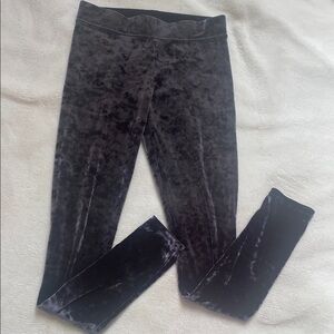 Womens American Eagle velvet midrise leggings Black full length